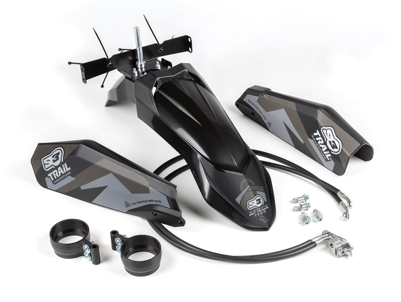 S3 Parts ENDURO FENDER HIGH TRANSALP BLACK