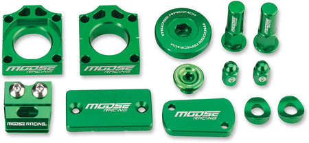 MOOSE Racing kettingsysteem onderdelen groen - Kawasaki (2009-2020) | Femon Parts