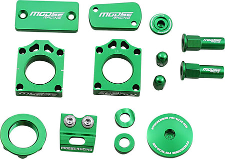 MOOSE Racing kettingsysteem onderdelen groen - Kawasaki (2020) | Femon Parts