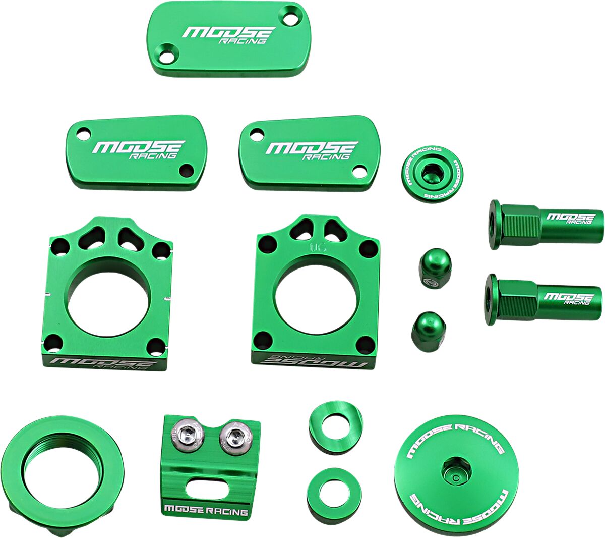 MOOSE Racing kettingsysteem onderdelen groen - Kawasaki (2019-2022) | Femon Parts