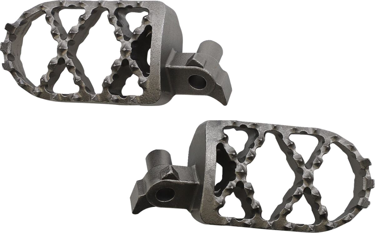 MOOSE Racing Pro Series voetsteunen chroom - Yamaha WR-250 F / WR-450 F e.a. (2000-2023) | Femon Parts