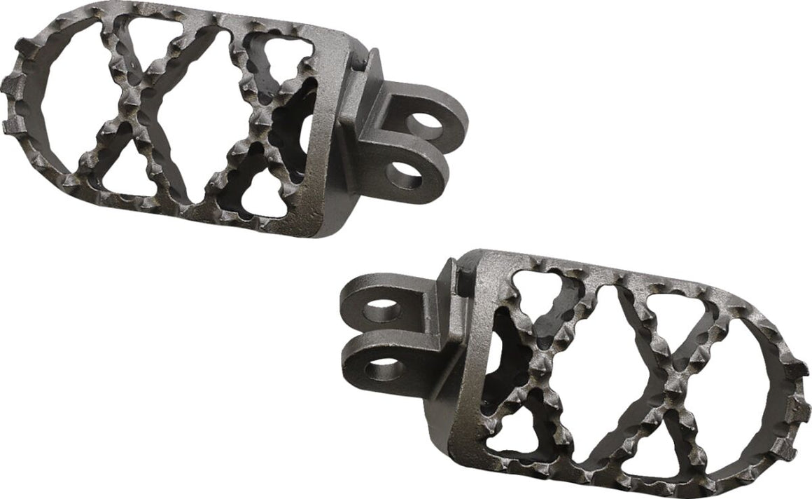 MOOSE Racing Pro Series voetsteunen chroom - Suzuki DR Z-400 / DR Z-400 SM (2000-2008) | Femon Parts