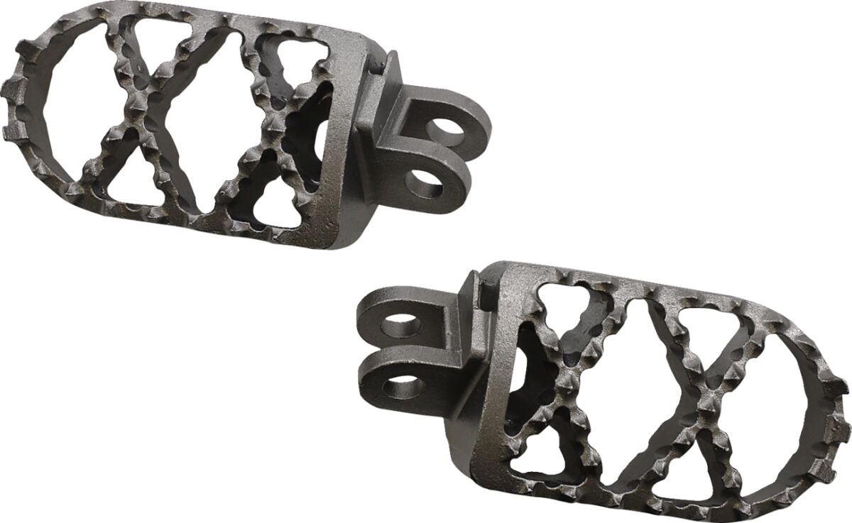 MOOSE Racing Pro Series voetsteunen chroom - Suzuki DR Z-400 / DR Z-400 SM (2000-2008) | Femon Parts