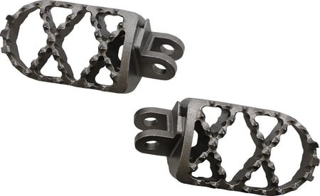 MOOSE Racing Pro Series voetsteunen chroom - Suzuki DR Z-400 / DR Z-400 SM (2000-2008) | Femon Parts