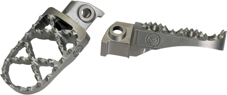 MOOSE Racing Pro Series voetsteunen chroom - Suzuki DR Z-400 / DR Z-400 SM (2000-2008) | Femon Parts