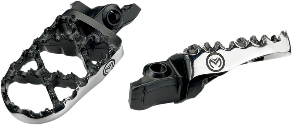 MOOSE Racing Hybrid voetsteunen zwart - Suzuki DR Z-400 / DR Z-400 SM (2000-2008) | Femon Parts