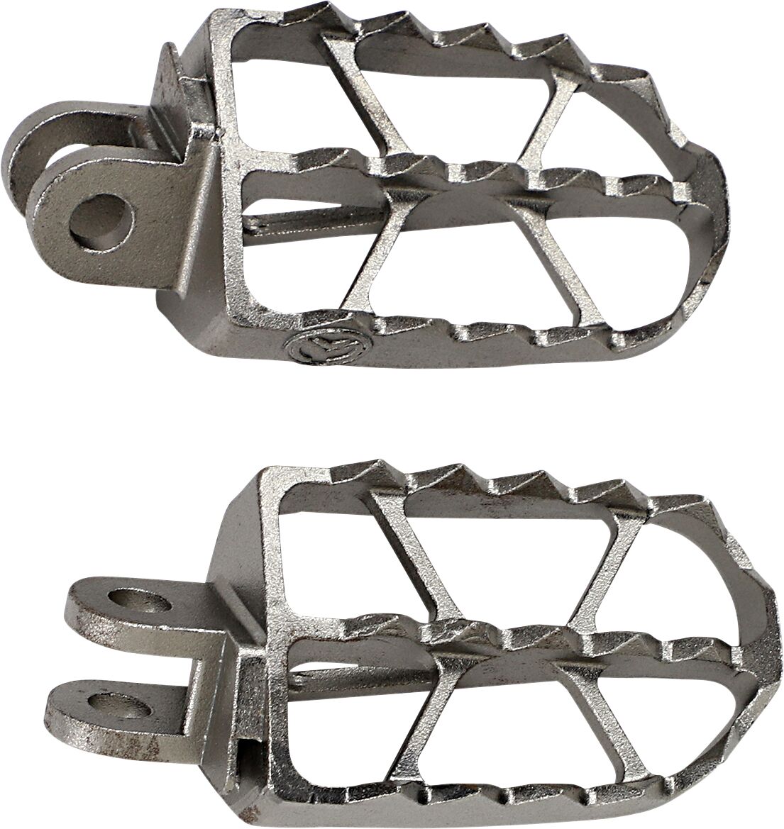 MOOSE Racing ND Series voetsteunen zilver - Suzuki DR Z-400 / DR Z-400 SM (2000-2008) | Femon Parts