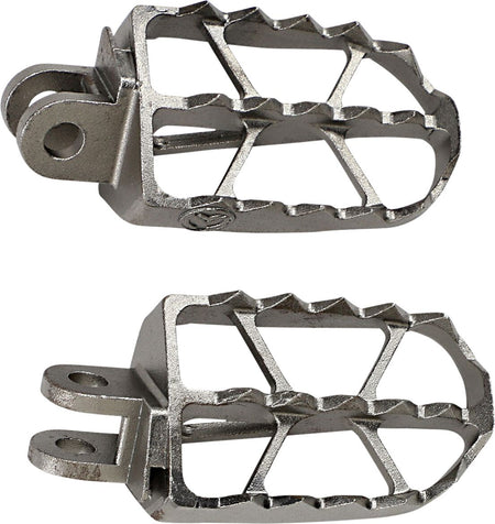 MOOSE Racing ND Series voetsteunen zilver - Suzuki DR Z-400 / DR Z-400 SM (2000-2008) | Femon Parts