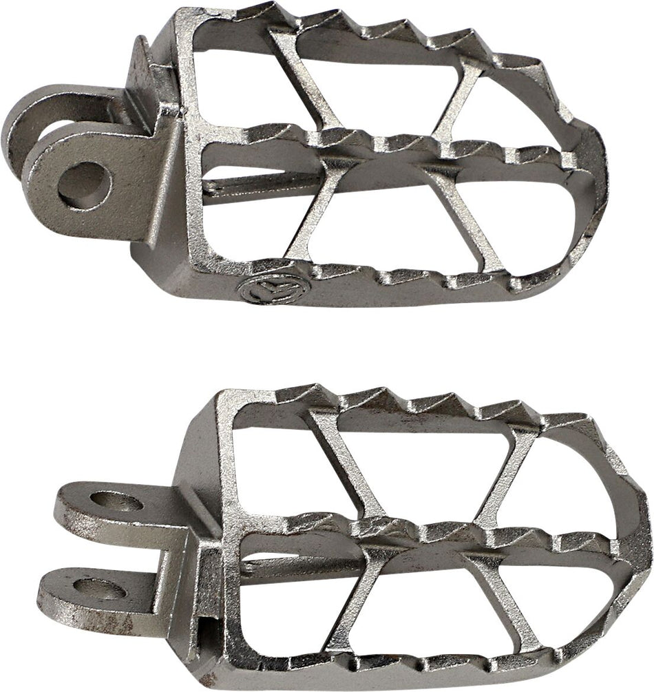 MOOSE Racing ND Series voetsteunen zilver - Suzuki DR Z-400 / DR Z-400 SM (2000-2008) | Femon Parts