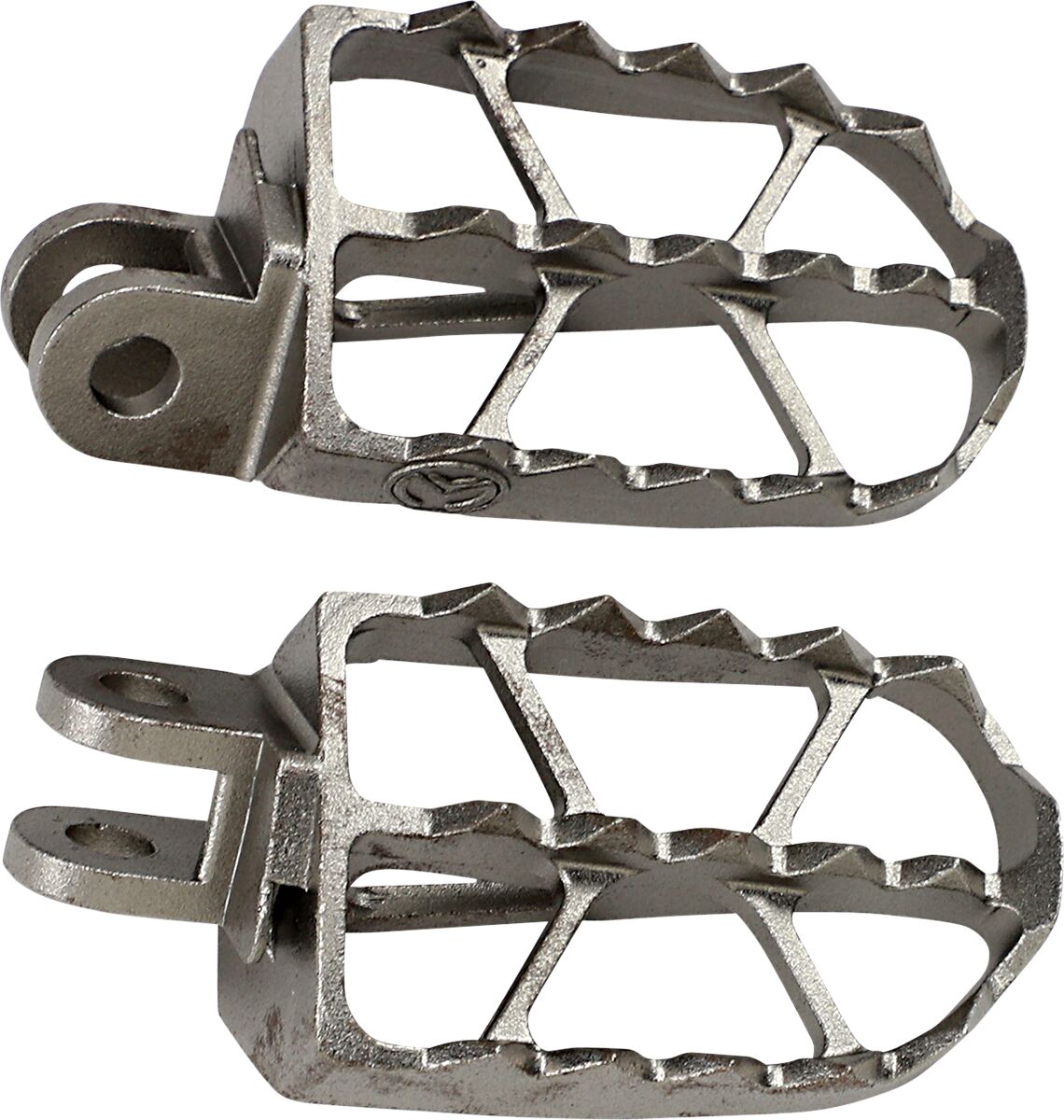 MOOSE Racing ND Series voetsteunen zilver - Suzuki DR Z-400 / DR Z-400 SM (2000-2008) | Femon Parts