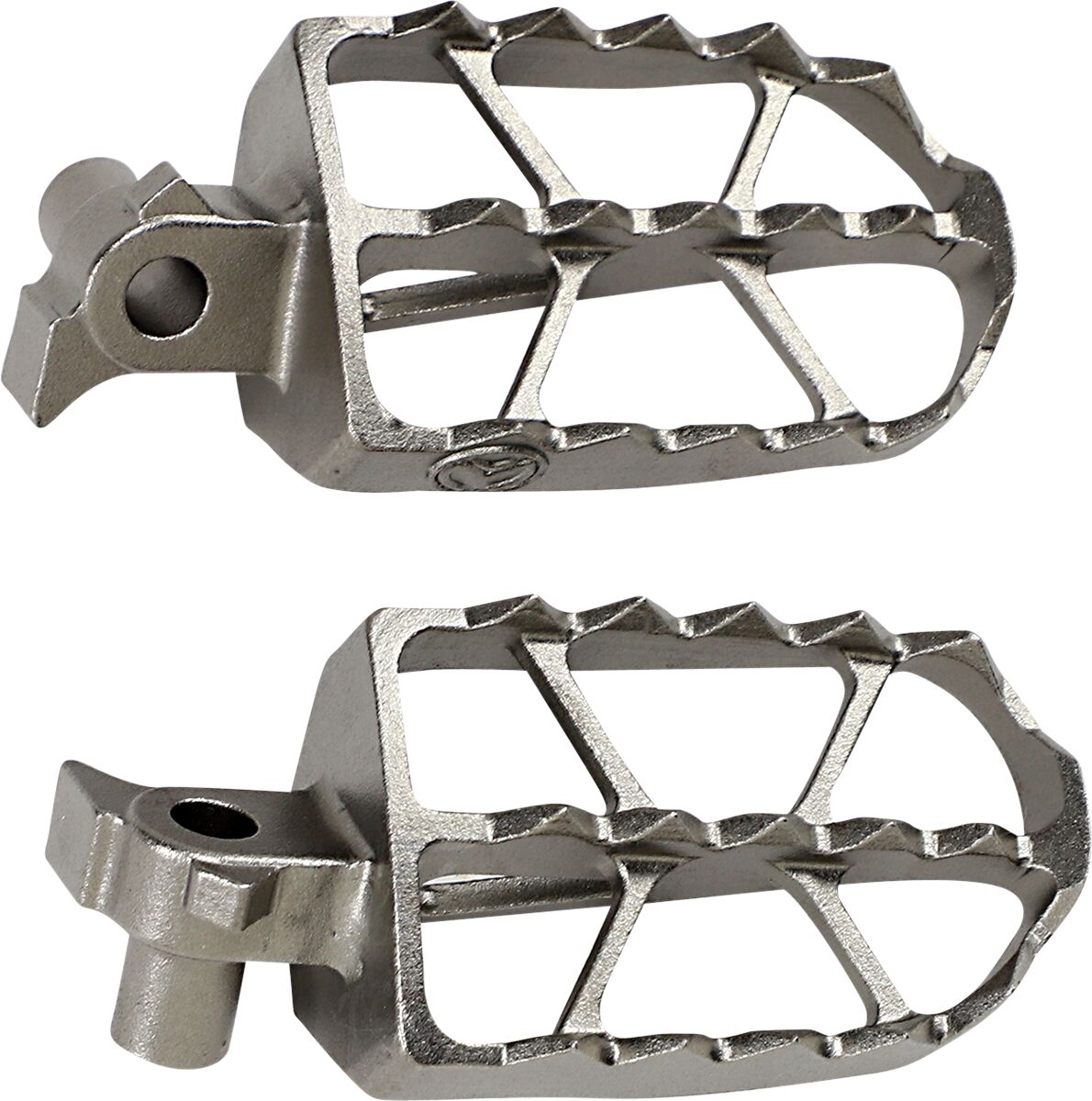 MOOSE Racing ND Series voetsteunen zilver - Yamaha WR-250 F / WR-450 F e.a. (2000-2026) | Femon Parts