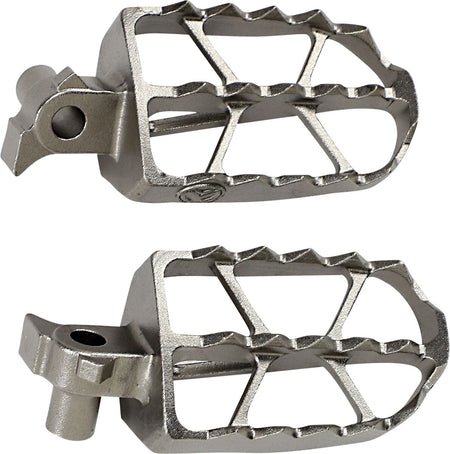 MOOSE Racing ND Series voetsteunen zilver - Yamaha WR-250 F / WR-450 F e.a. (2000-2026) | Femon Parts