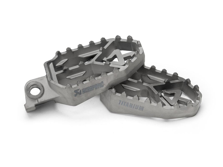 Akrapovic Adventure voetsteunen titanium - Gas Gas Expedition / Limited Edition e.a. (2006-2025)