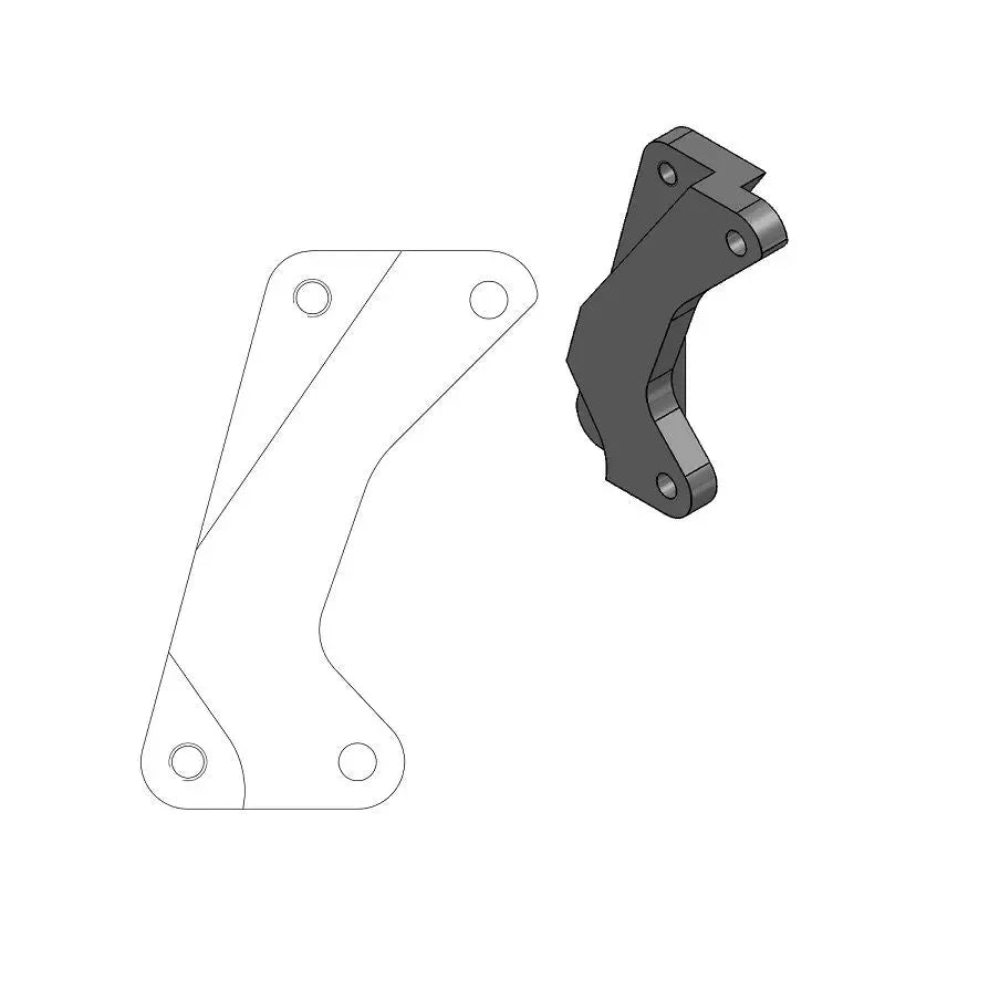 Moto-Master brake caliper set black - Yamaha WR-250 F / WR-450 F et al. (2005-2016)