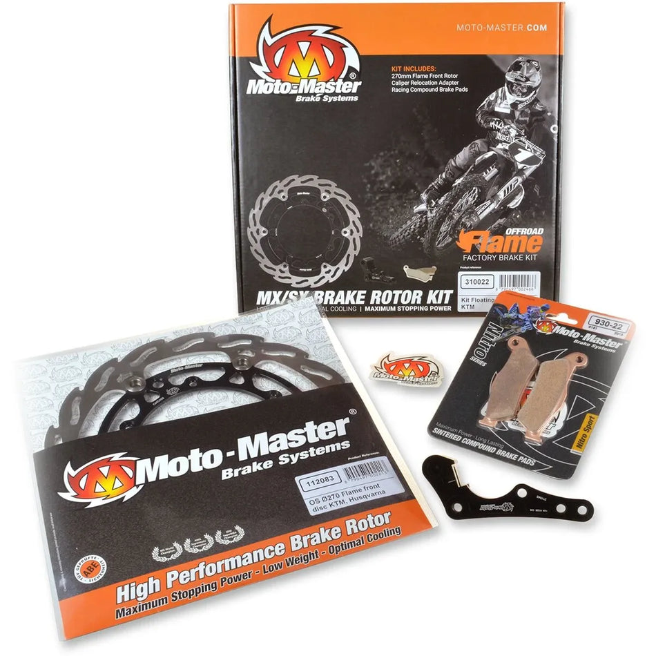 Moto-Master brake conversion kit black - Yamaha WR-250 F / YZ-125 etc. (2007-2021)