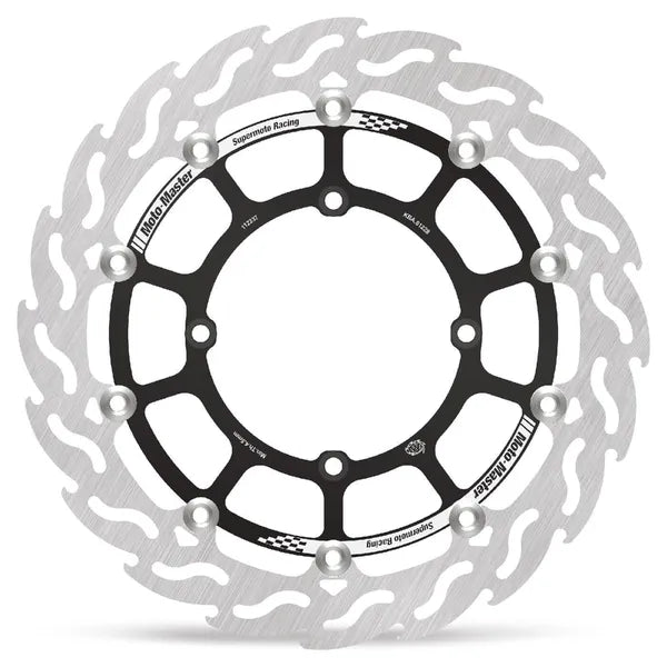 Moto-Master Flame Brake Disc Street Black - Suzuki RM Z-250 / RM Z-450 (2018-2026)