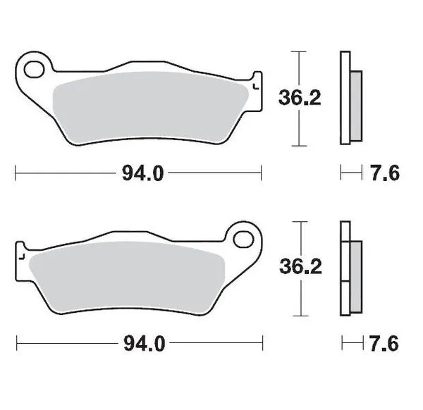 Moto-Master remblokken sintered metaal