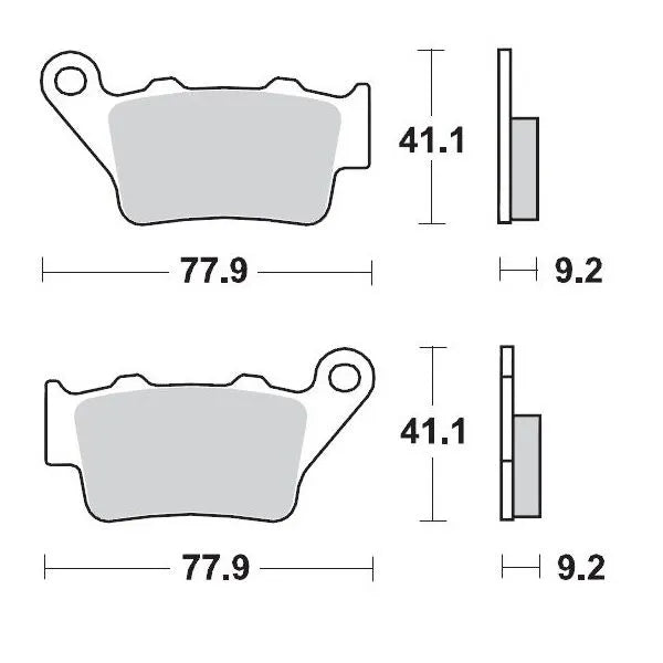 Moto-Master remblokken sintered metaal