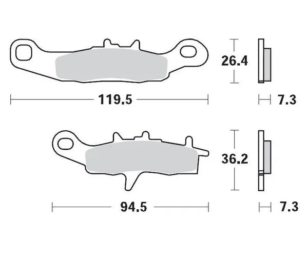 Moto-Master brake pad gp - Suzuki RM-85 (2005-2018)