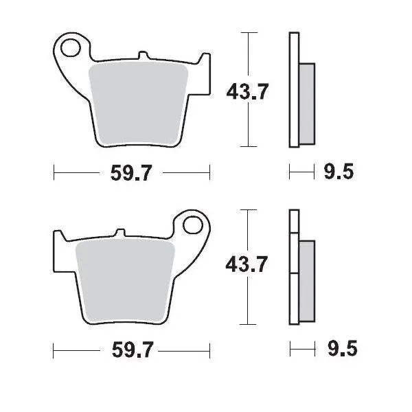 Moto-Master remblokken sintered metaal