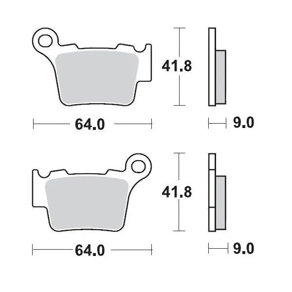 Moto-Master remblokken sintered metaal