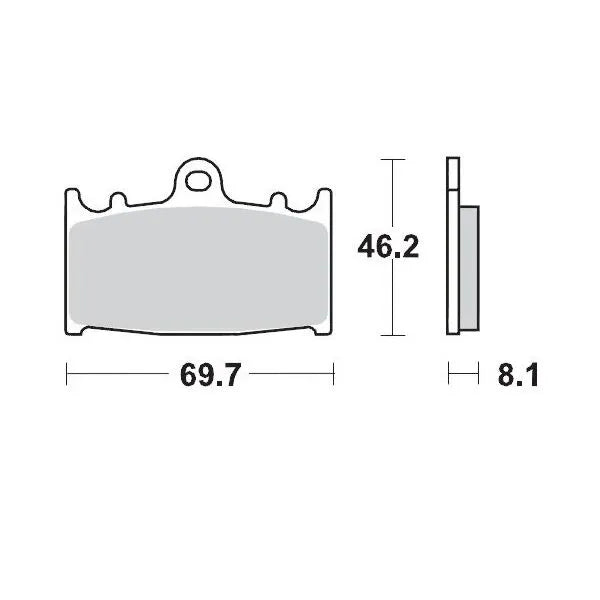 Moto-Master remblokken sintered metaal