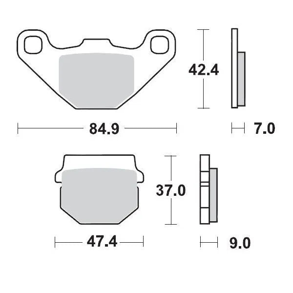 Moto-Master remblokken sintered metaal
