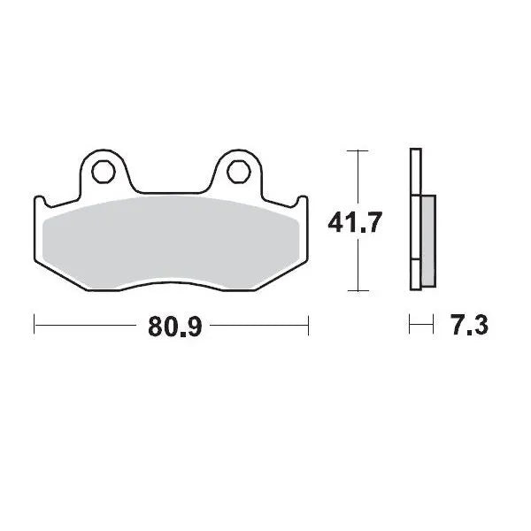 Moto-Master remblokken sintered metaal