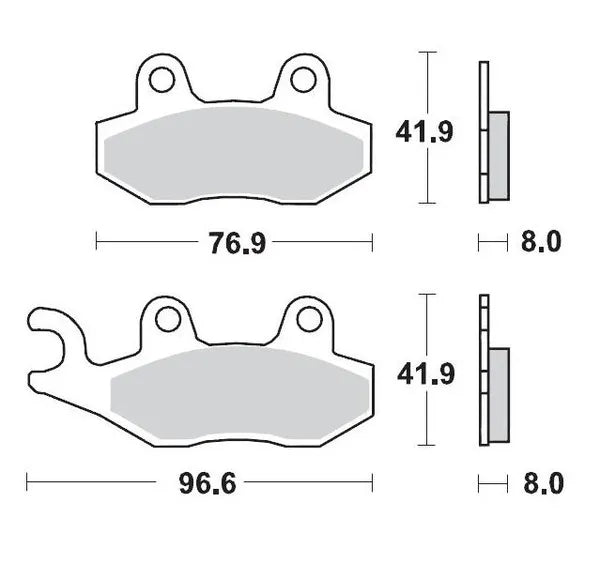 Moto-Master remblokken sintered metaal