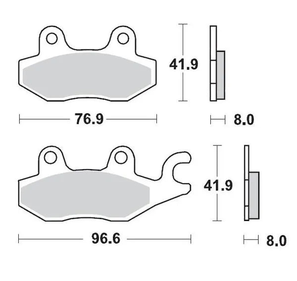 Moto-Master remblokken sintered metaal