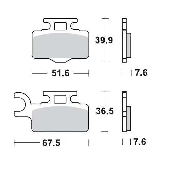 Moto-Master brake pad gp - Kawasaki (2000-2022)