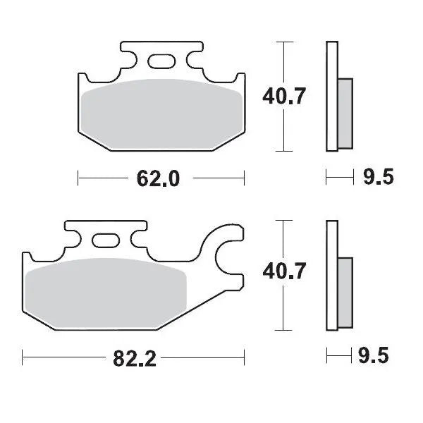 Moto-Master remblokken sintered metaal