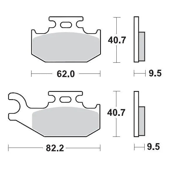 Moto-Master remblokken sintered metaal