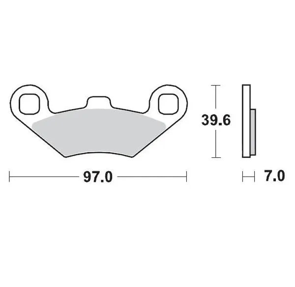 Moto-Master remblokken sintered metaal