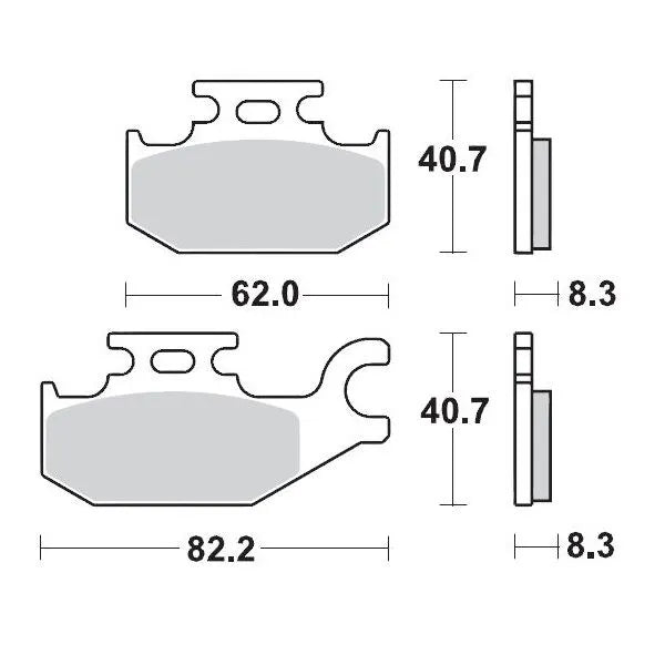 Moto-Master remblokken sintered metaal
