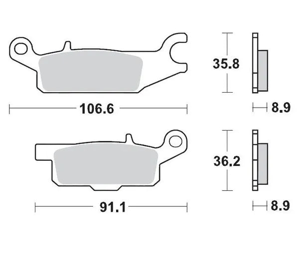 Moto-Master remblokken sintered metaal