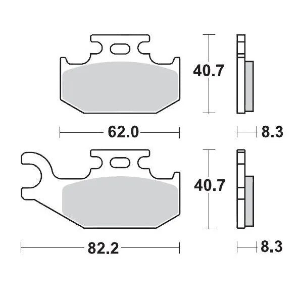 Moto-Master remblokken sintered metaal