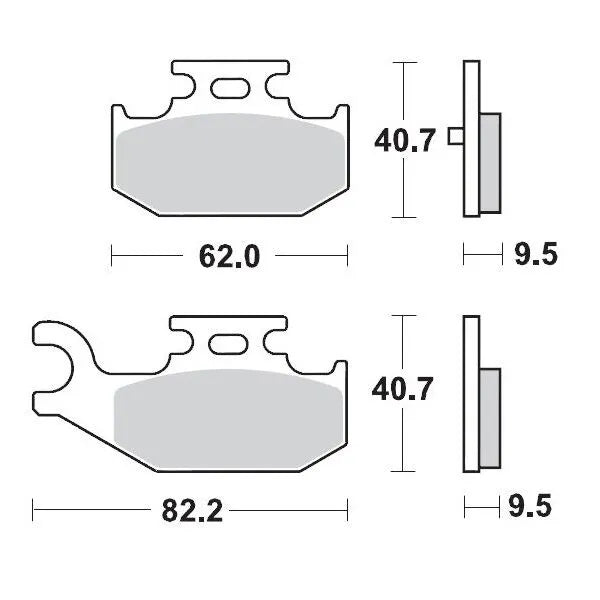 Moto-Master remblokken sintered metaal