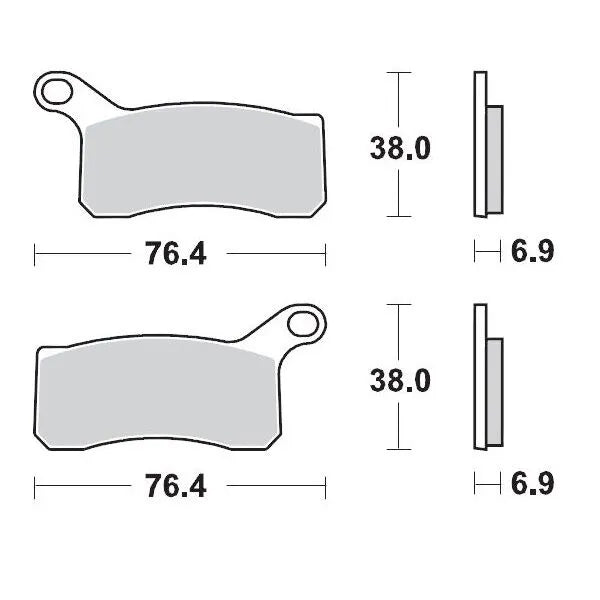 Moto-Master remblokken sintered metaal