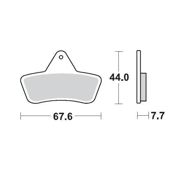 Moto-Master brake pad - Arcticcattextron (1996-2006)
