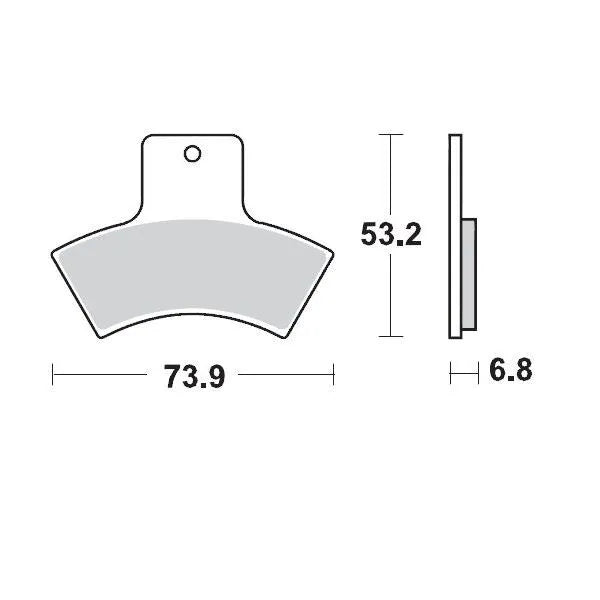 Moto-Master remblokken sintered metaal