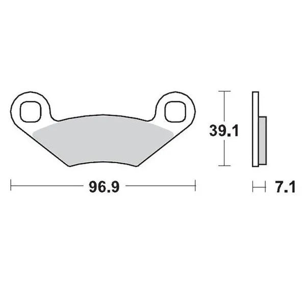 Moto-Master remblokken sintered metaal