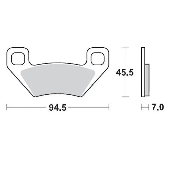 Moto-Master remblokken sintered metaal