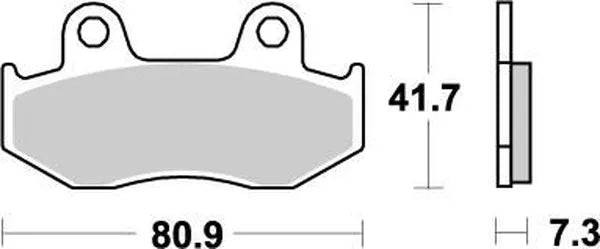 Moto-Master remblokken sintered metaal - Honda (1983-2000)