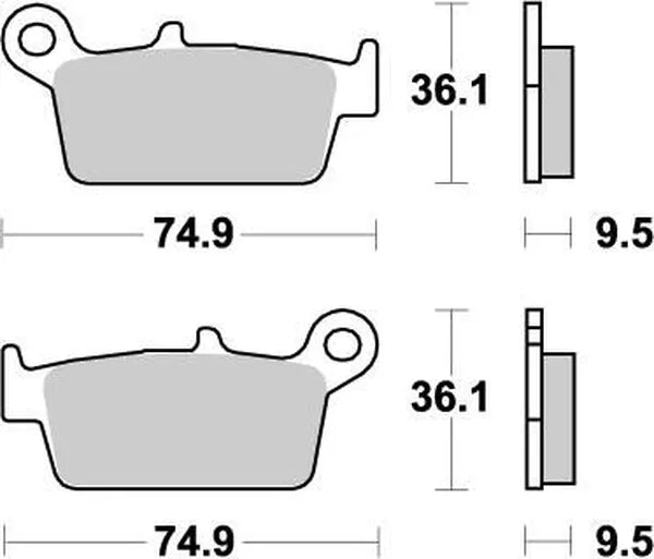 Moto-Master remblokken sintered metaal - Suzuki DR Z-400 / DR Z-400 SM e.a. (2000-2017)