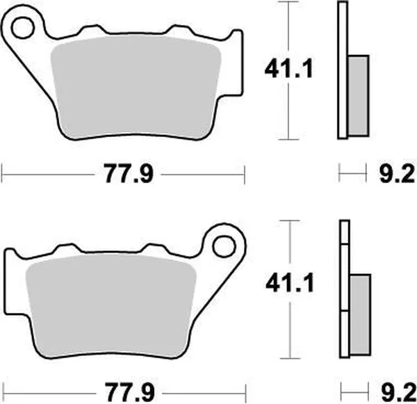 Moto-Master remblokken sintered metaal