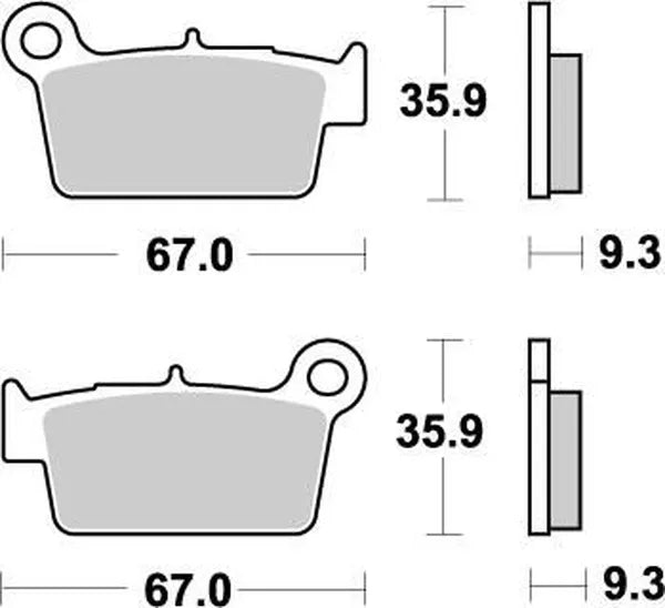 Moto-Master remblokken sintered metaal - Beta (2003-2026)