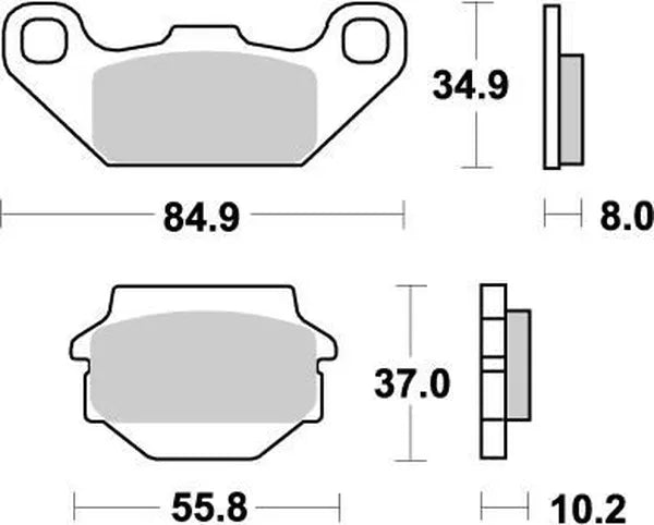 Moto-Master remblokken sintered metaal - Kawasaki (1985-2003)