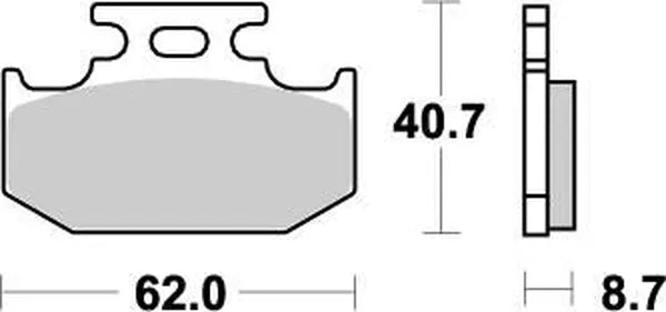 Moto-Master remblokken sintered metaal - Kawasaki (1989-2006)