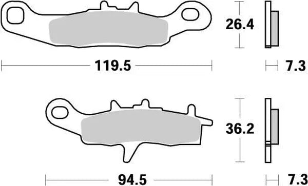 Moto-Master remblokken sintered metaal - Suzuki RM-85 (2005-2018)